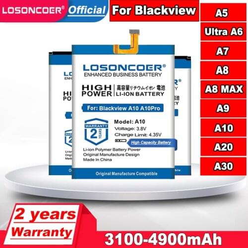 LOSONCOER A20 Battery 3900mAh For Blackview A20 A20 Pro A 20 Replacement Li-ion Batteries Mobile Phone Battery