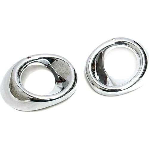 For Mitsubishi Outlander 2013 2014 Chrome Fog Light Foglight Lamp Cover Trim Bumper Protector Decoration Car Styling