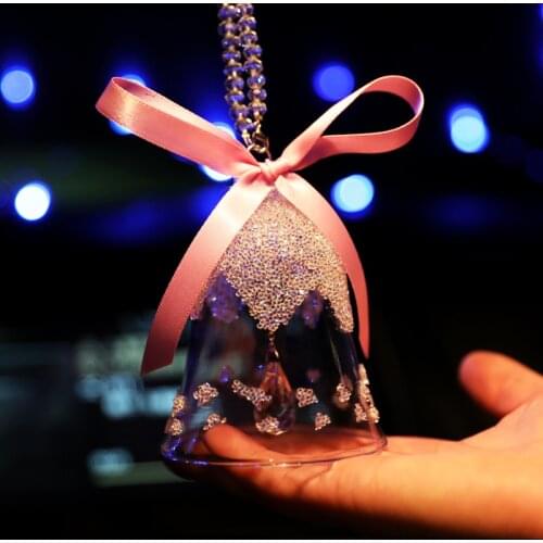 Crystal Wind Chime Pure Water Drop Pandent Rhinestone Bling Ornament Hanging Dangle Charm Car Room X'mas Tree Decoration