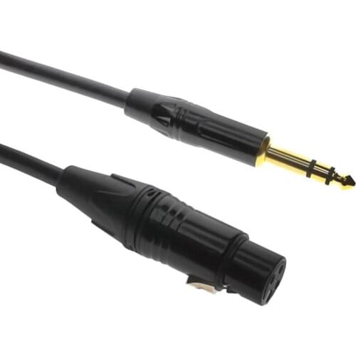 XLR to Jack Microphone Cable 6.35mm Male to XLR Female Mic Lead Adapter for Microphone Guitar Mixer Speaker Patch Panel