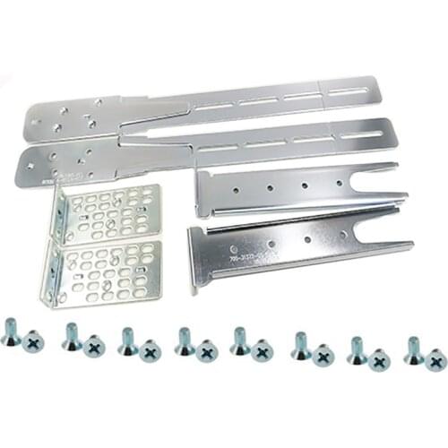 A Set C3KX-4PT-KIT= 19" Rack Mount Kit Extension Rails & Brackets 4-Point Compatible for Cisco WS-C3750X-24P-L Switches