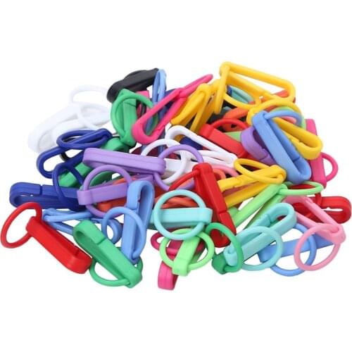 10pcs Plastic Snap Hooks Diy Needlework Sewing Handmade Bag Purse Toy Doll Tools Small Keychains Bags Fastener Pet Collar Tools