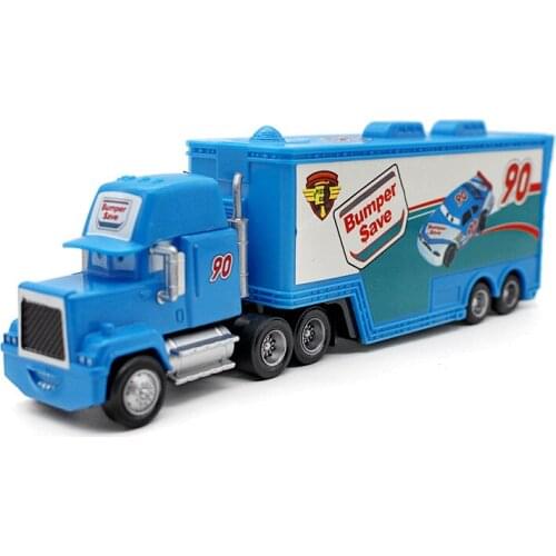 Disney Hot Movie Pixar Cars Lightning Mcqueen Jackson Storm New No.90 Mack Uncle Truck Diecast Metle Alloy Toy Car For Boy Kid