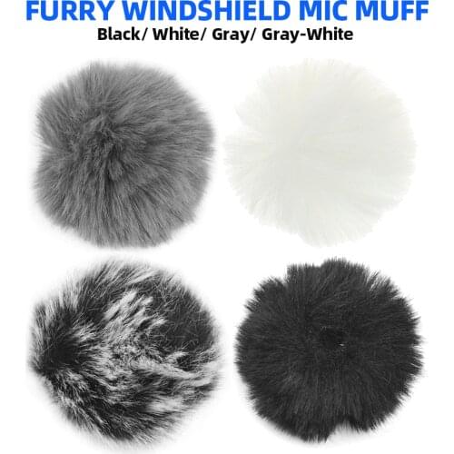 Clip-on Lavalier Microphone Windscreen Furry Windshield Mic Muff Compatible with Boya M1 and Other Most Lapel Microphones