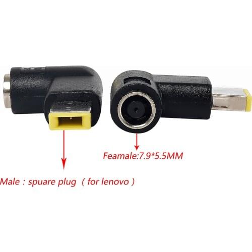 New 7.9 MM Carbon PC Laptop Converter Connector DC Charger Power Supply Round Mouth Adapter For Lenovo ThinkPad Square