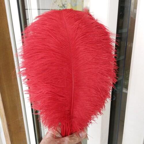 Wholesale beautiful red ostrich feathers 100 pieces 16-18 inch / 40-45 cm Wedding celebration decoration