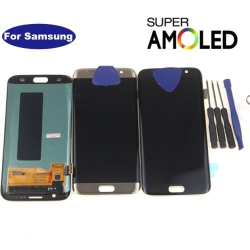 5.5'' AMOLED Display for SAMSUNG s7 edge Pantalla G935F G935FD G935W8 G9350 G935K G935V LCD LCD Touch Screen