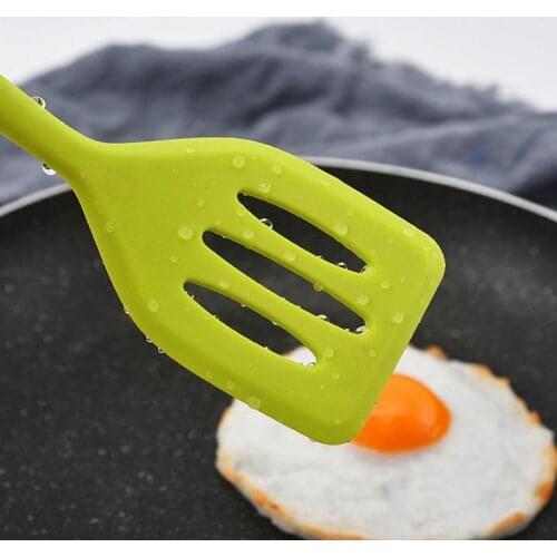 Silicone Turners Kitchen Cooking Tools Egg Fish Frying Pan High Temperature Resistant Spatula Non-stick Cooking Spatula