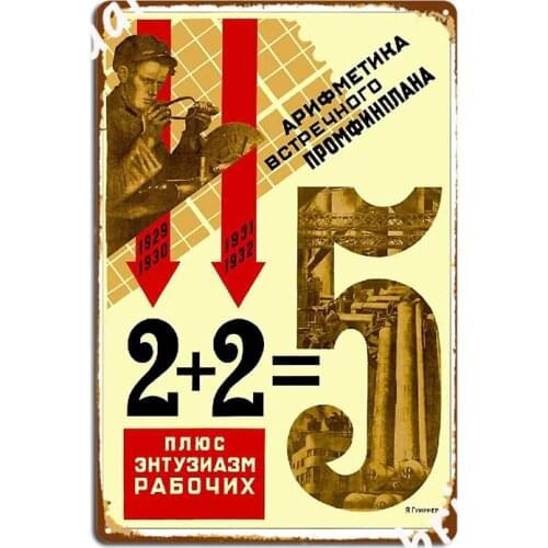 Soviet Poster Soviet Propaganda Cccp Poster Cccp Propaganda Communist Propaganda Communism Metal Sign Vintage Club Bar