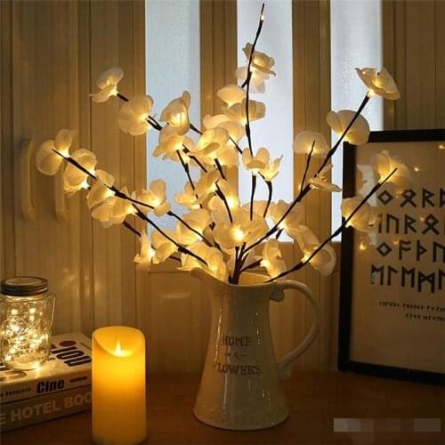 Led Simulation Orchid Branch Lights Tree Table Lamp 73CM LED Willow Branch lights For Xmas Party Wedding Table Home Decoration