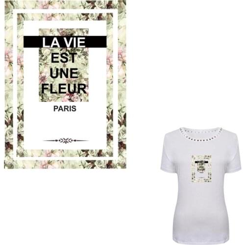 Iron On Patches France Style New Design For Clothing DIY A-level Washable For T-shirt Heat Transfers Decoration Appliqued Y-135