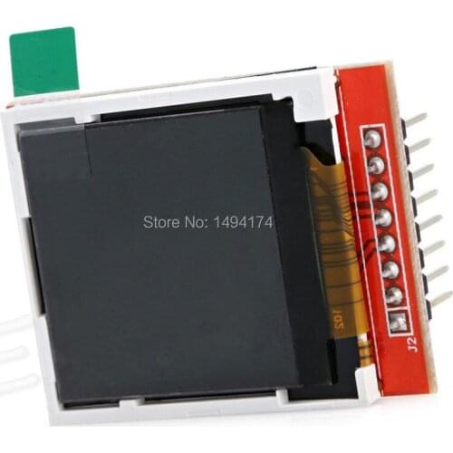 WQScosea Q8S-236 1.44 Inch 1.44" Serial SPI 128X128 ST7735S Color TFT LCD Screen Module Display + Red Adapter Replace 5110 LCD