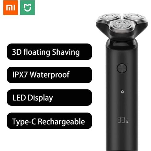 Xiaomi electric shaver mens beard razor trimmer rechargeable wet and dry dual-use washable double blade Mijia shaver 5