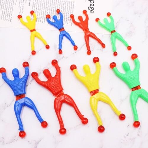 10pcs/lot Sticky Wall Climbing Climber Men Kids Party Toys Fun Favors Birthday Gift