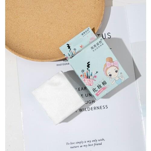 100 Pieces Of Thin Disposable Non-woven Fabric Portable Facial Makeup Remover Tissue And Cotton Pad Cleansing Tool Random Packag