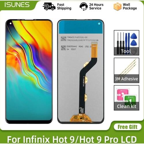6.6" Original For Infinix Hot 9 Pro X655F LCD Display Touch Screen Digitizer Assembly New Hot 9 X655C X655 X655D LCD Parts