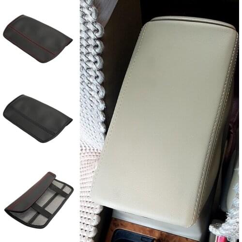 Car Accessories Microfiber Leather Center Console Lid Armrest Box Cover Trim For Honda Accord 7th 2003 - 2007 elastic band type