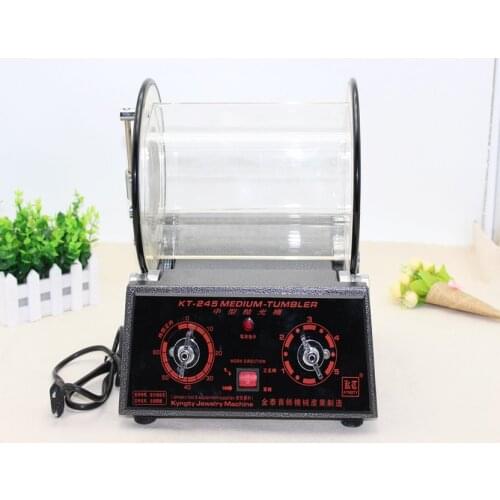 Free Shipping Medium Tumbler Polishing Machine with Speed Control 8kg Capacity