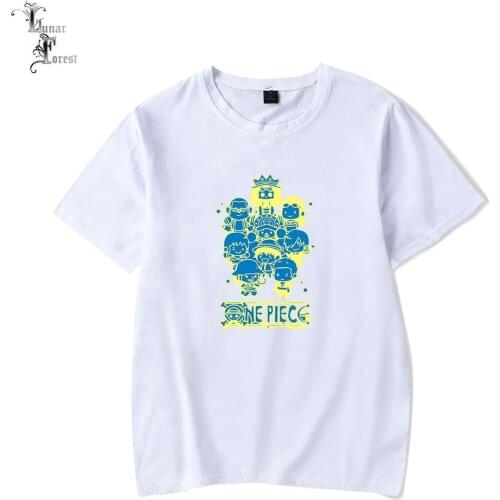 One-Piece Printing T-shirt Summer Fashion Round Neck Short Sleeve Popular Japanese Anime Streetwear Plus Size