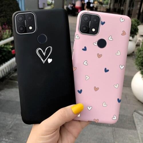 Case For OPPO F1s F5 F7 F9 A15 A12 A37 A59 A71 AX7 A72 A92 A52 A11x A7 A31 A8 A3s A5s A1k A5 A9 2020 Little Heart TPU Soft Cover