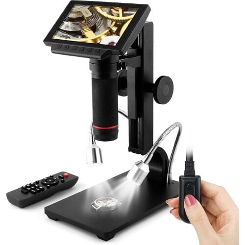 5 inch LCD Digital Microscope HDMI/AV Long Object Distance USB Digital Microscope for PCB Repair Soldering Tool