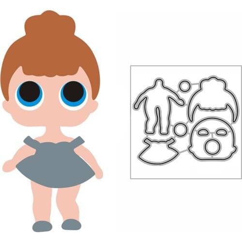 New Girls Party Child Craft Embossing Mold 2021 Metal Cutting Dies for DIY Decorative Scrapbooking Album Card Making No Stamps