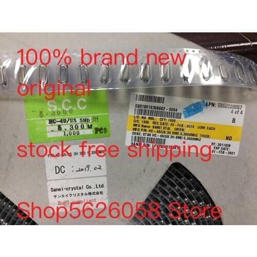 HC-49/US 3H SMD 5.3000MHZ 100% new original freeshipping 50PCS/LOT