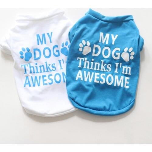 Summer Pet Clothes small medium-sized Dog Clothing Cat Dog T-shirt Vest Lovely Beautiful Cotton Pet dog Cat Vest Shirts