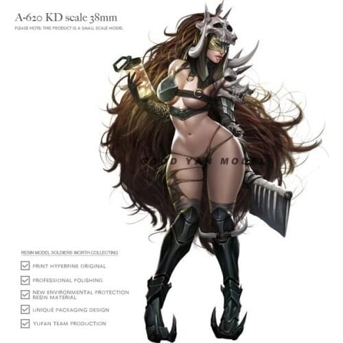 38MM Resin model kits figure beauty colorless and self-assembled A-620