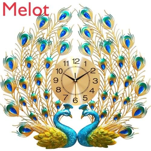Peacock Wall Clock Living Room Home Fashion Creative Clocks Mute Simple Decoration Wall Clocks