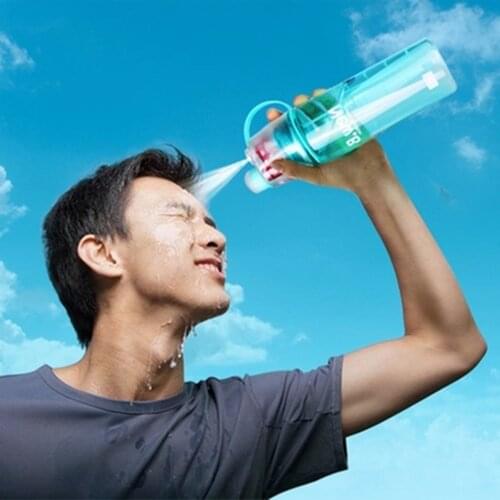 Newest Design Plastic Sports Spray Water Bottle Straw For Outdoor Bicycle Cycling Sports Gym Drinking Bottles KC1323