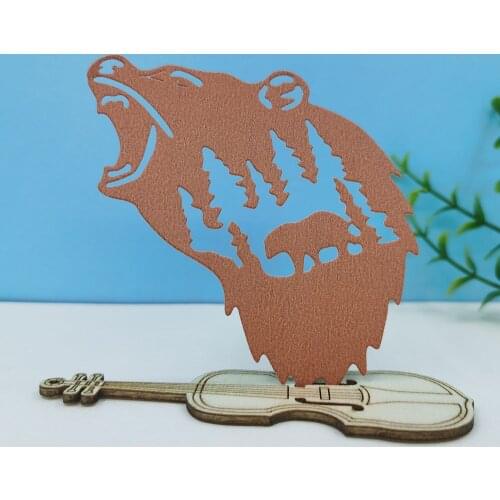 Roaring Bear Metal Dies For Card Making New Photo Album Scrapbooking Craft Supplies Craft Paper Molds Metal Cutting Dies