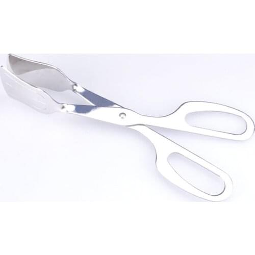 BBQ Tongs Stainless Steel 8" Kitchen Salad Fruits Tong Cooking Food Tongs Grill Clip Clamp Serving Utensil Barbecue Tool