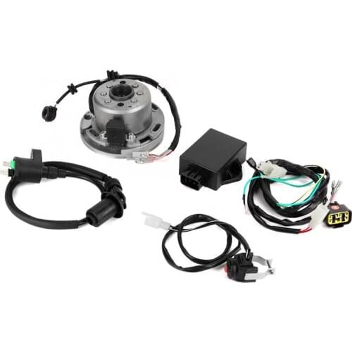 Start Ignition Switch Trail Dirt Bike Magneto Stator Regulator Wiring Harness Kit Fit for LIFAN W150cc On-Off Switch Push