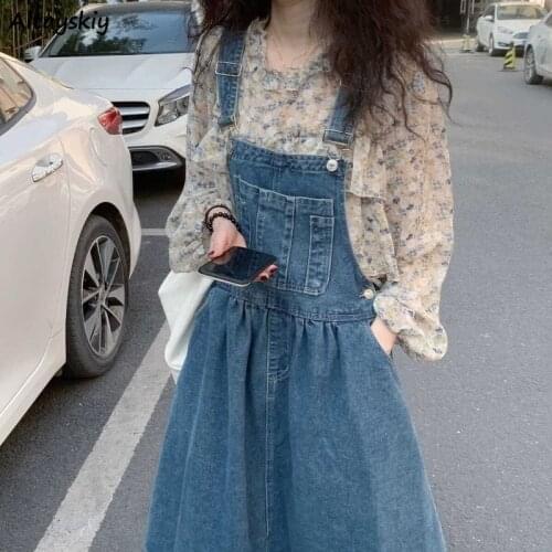 Dresses Women Solid Chic New Sleeveless Fashion College Korean Style Vintage Harajuku Loose Streetwear Simple Casual Cozy Ins