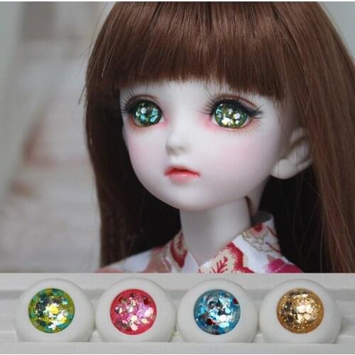 1 Pair Sequins No Pupil 1/3 1/4 1/6 BJD Eyes 14mm 16mm 18mm Acrylic SD Doll Eyes For Dolls Accessories Toy