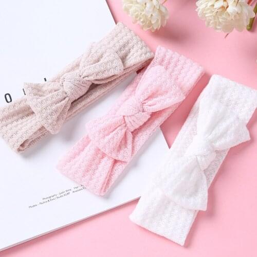 20 pcs/lot,New Girls Wool Knitted Headband,Fashion Kids Knit Turban Headbands Children Lace Bows Headband Hair Accessories