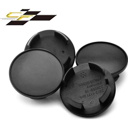 4Pcs 55mm Car Wheel Center Hub Caps For # 3613 1171069 2002-2012 Countryman 2011-2012 Black ABS Auto Accessories