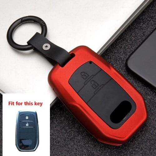 For Toyota CHR Hilux Fortuner Land Cruiser 200 Camry Corolla Crown RAV4 Highland 2020 Silicon Carbon Fiber Car Key Cover Case