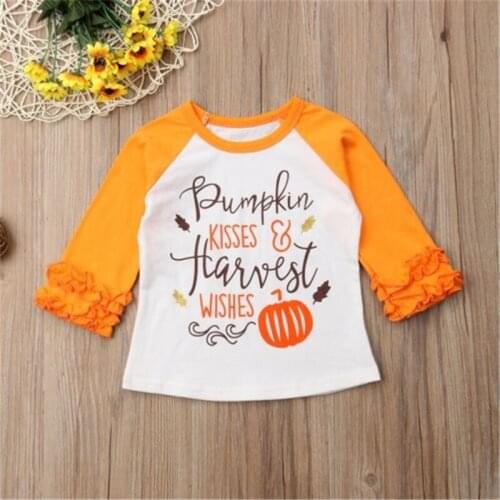 1-5Y Toddler Kids Baby Girl Cotton Long Sleeve T-shirt Tops Shirts Clothes Outfit