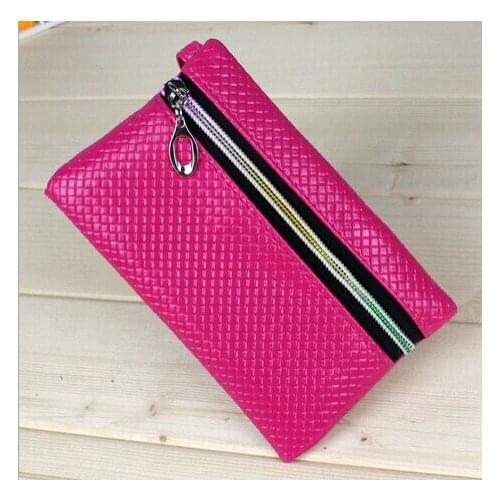 For Prestigio MultiPhone 5508 duo PAP5503 duo 8400 duo Ms. candy-colored coin purse zipper bag with strap phone case wallet