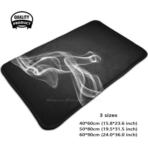 Smoke - - Black And White 2 3 Sizes Home Rug Room Carpet Smoke Black And White Abstract Cool Surreal Rachael Shapes Patterns