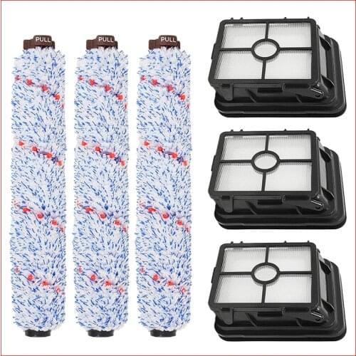 Hepa Filter Roll Brush For Bissell Crosswave 1785 2551 2328 2303 2305 2306 Cleaner Floor Pet Carpet Rug Parts 1866 1868 Wet Dry