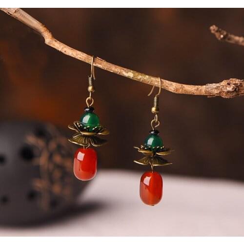 Original Retro Ethnic Style Dangle earrings Fashion Temperament Drop Earrings for Women Charms Hanging Earring Statement jewelry