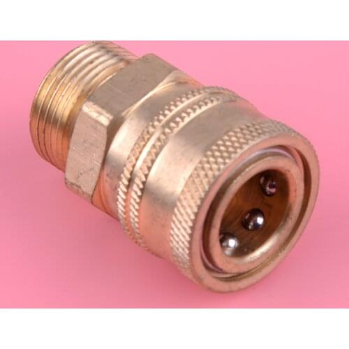 LETAOSK 1Pc Quick Release M22 Connector to 1/4" Male Adapter Coupling for Pressure Washer Replacement Garden Tool