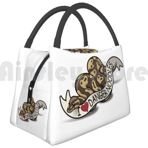 Portable Insulation Bag I Love Danger Noodles Danger Noodles Ball Python Cute Ball Python I Love Ball Pythons Cute