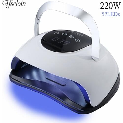 Professional UV Gel Nail Polish Drying Lamp Machine With 57LEDs Touch Switch Smart Sensor UV LED Nail Lamp For Nail Art Salon