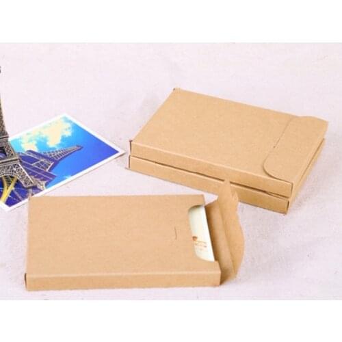 1000pcs/lot-15.5*10.8*3cm Blank Black White Kraft Paper Boxes for Postcards Invitation Card Wedding Party Favor Gift Boxes