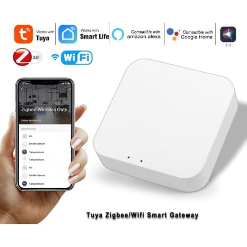 Tuya ZigBee Smart Gateway Hub Home Automation Bridge Smart Life APP Wireless Remote Controller Works with Alexa Google Home