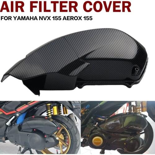 Motorcycle Carbon Fiber Pattern Air Box Air Cleaner Guard Air Filter protection Cover Shell For YAMAHA NVX155 Aerox 155 NVX 155